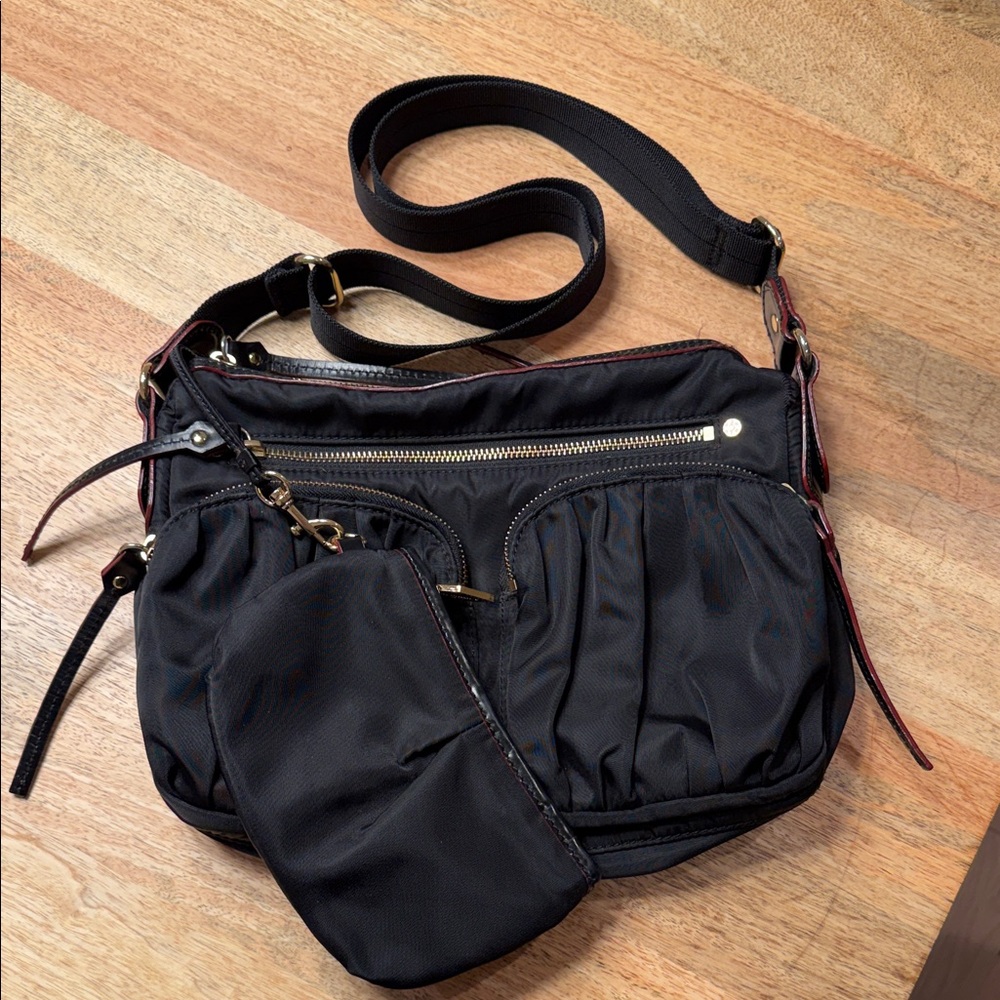 MZ Wallace Paige Black Crossbody Bag